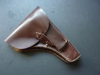Dark Brown Leather Holster With Cleaning For Yugo Tokarev M57 Pistol