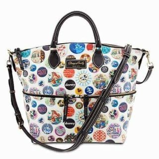 Disney Dooney & Bourke Buttons Pocket Satchel Coated Cotton With Tags