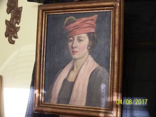 John Carroll Major American Listed Artist Oil Canvas Portrait Painting