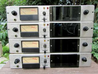 4 Ampex Ag - 440 Vintage 4020260 - 02 Pre - Amp Control Units 1960s 1970s Reel - To - Reel