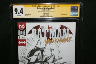 Batman Who Laughs 1 - Neal Adams Sketch - CGC Signature Series Grade 9.  4 - 2019 2