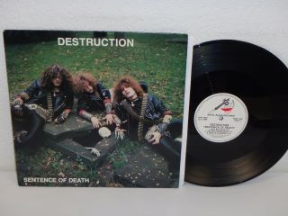 Destruction Sentence Of Death 1985 Us 1st 12 " Metal Blade Records Mbr 1039