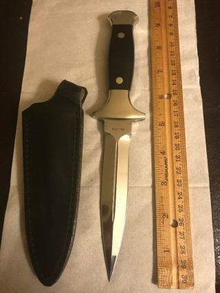Vintage Beretta Dagger Large Size Seki Japan By Hattori Al Mar Fang Style Knife