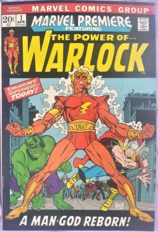 Marvel Premiere 1 Vf/nm 9.  0 The Power Of Warlock 1972 Key Bronze Him Cgc It
