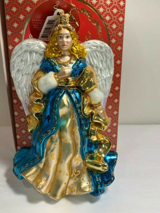 Christopher Radko Graceful Presence Angel Ornament W/box & Tags,  1018170 $80.  00