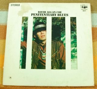 1969 David Allen Coe " Penitentiary Blues " Vinyl Lp Vg/vg Sss International Sss - 9