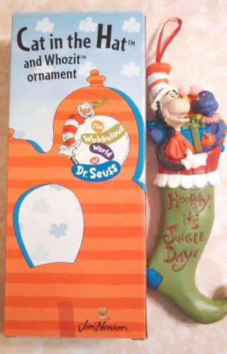 Dr.  Seuss Cat In The Hat And Whozit Ornament By Jim Henson