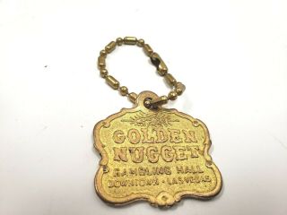 True Vintage Golden Nugget Las Vegas Casino Advertising Keyring/keychain/fob