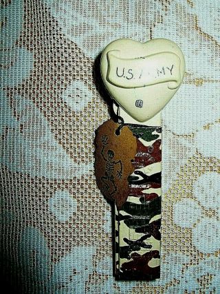 US ARMY Home Made Pez Dispenser Camo COOL One Of A Kind 2