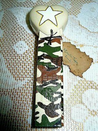 US ARMY Home Made Pez Dispenser Camo COOL One Of A Kind 3