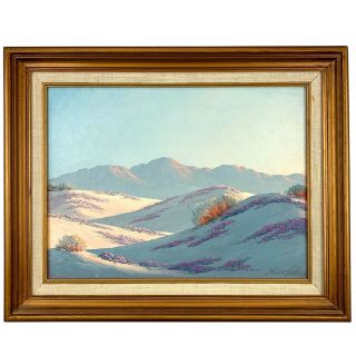 John Hilton Plein Air Art Oil Painting Ca My Desert Landscape Framed Nr