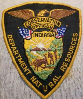 In Indiana Department Of Natural Resources Conservation Officer Patch (6in Tall)