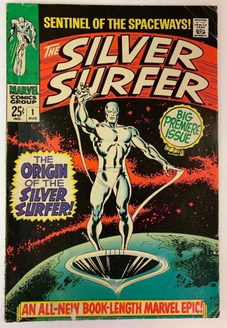 The Silver Surfer 1 Marvel Comics 1968 Vg/fn Classic Cover