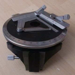 Ernst Leitz Wetzlar Rotating stage with attachable XY stage for Ortholux I black 2