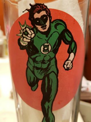Vintage Dc Green Lantern Pepsi Drinking Glass 1976 Hero Series