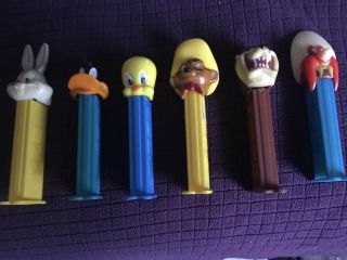 Pez 6 Early Warner Brothers Pez Dispensers