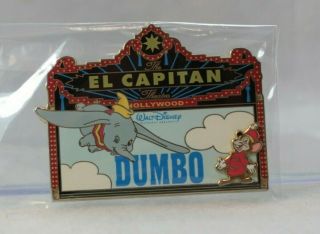 Disney Dsf Dssh Le 150 Pin Marquee El Capitan Theatre Dumbo Timothy Mouse