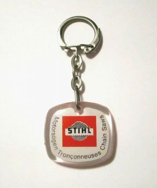 Stihl Motorsagen Tronconneuses French Chain Saw Keychain Fob Foreign Advertising