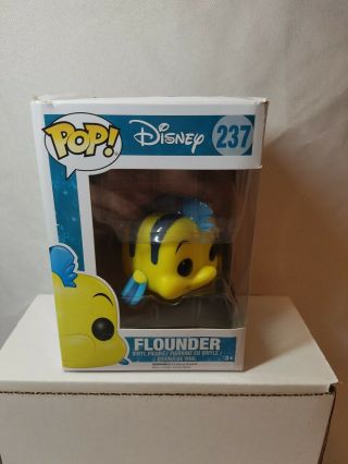 Flounder Pop Figure 237 Disney The Little Mermaid Funko Series 9 Vaulted