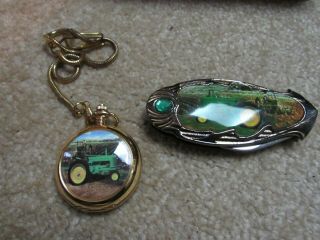 JOHN DEERE POCKET WATCH & KNIFE IN COLLECTIBLE TIN tractor corn 3