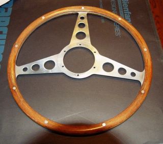 Austin Healey Vintage Wood Steering Wheel