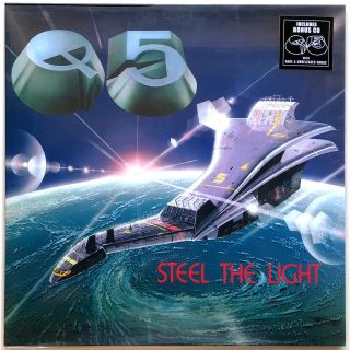 Q5 - STEEL THE LIGHT LP LTD 100 BLUE VINYL DOUBLE COVER BONUS CD LAST COPIES 2