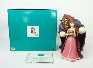 Disney Wdcc 4010539 Beauty Belle And The Beast: A Chapter Begins W/coa