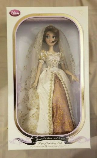 Nib Disney 17” Limited Edition Rapunzel Wedding Doll,  From Tangled /8000
