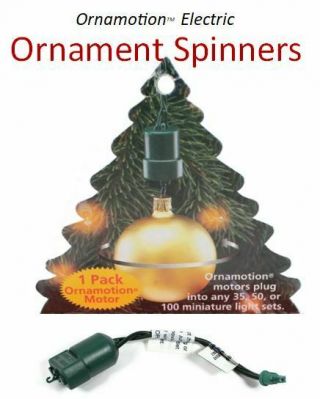 Ornamotion Spinning Ornament Motor - Christmas String Lights - Motorized Spinner