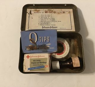 Vintage Boy Scouts Of America First Aid Kit 1950’s With Accessories 2
