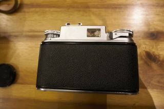 Voigtlander Prominent II vintage camera with Dynaron 4.  5/100 lens near 3
