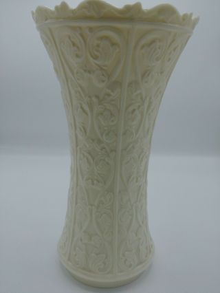 Lenox Wentworth Ivory White Porcelain 11” Vase Made In Usa