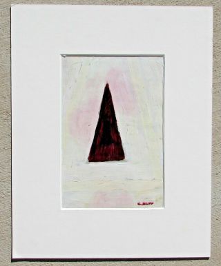 Conrad Buff California Modernist Pyramid Abstract Painting