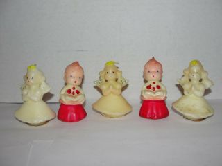 (5) Vintage Mini Gurley Christmas Candles