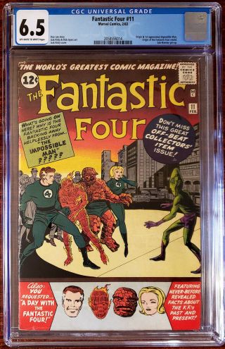 Fantastic Four 11 1963 Origin And 1st Appearance Impossible Man Kirby Art