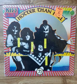 Kiss Hotter Than Hell Blue Label Nblp 7006 Casablanca In Shrink Misprint Label