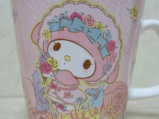 2015 Sanrio Puroland Limited My Melody 40th Anniversary Design Ceramic Mug Cup 2