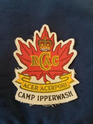 Cold War Era Camp Ipperwash Royal Canadian Army Cadet Camp Patch Rcac