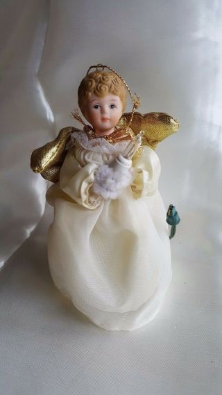 5.  5 " Angel Light Tree Topper Cream Ornament Ceramic