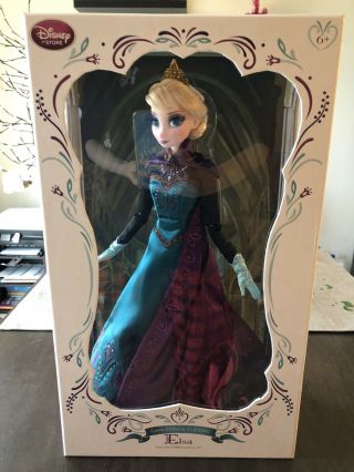 Disney Store Frozen Coronation Queen Elsa 17 " Doll Limited Edition Of 5000