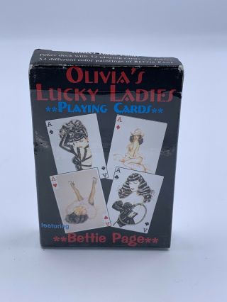 Bettie Page Playing Cards Olivia’s Lucky Ladies