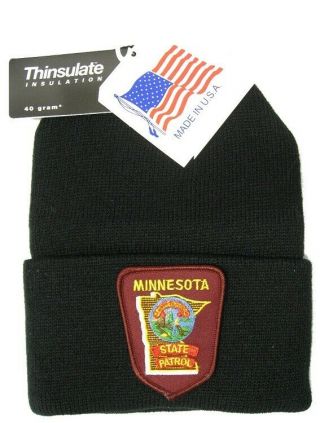 Thinsulate Knit Hat With Minnesota State Patch