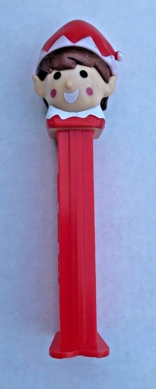 Pez Despinser Christmas Elf 2014 Red Cap With Feet Candy Holiday Winter N Pole