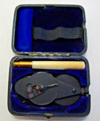 Early 20th Century Cased Opthalmoscope Made By Curry & Paxton London