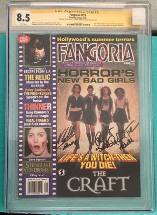Fangoria 153 Cgc 8.  5 Ss - The Craft - Signed 3x By Neve Campbell,  Tunney & True