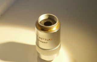 Leitz Wetzlar objective 40/0.  65 P 160/0.  17, 2