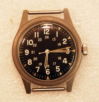 1965 Vintage Benrus Military Issue Wrist Watch Dtu - 2a/p Mil - W - 3818b Vietnam Era
