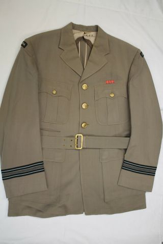 Post Ww2 Canadian Rcaf Tw Tropical Worsted Officers Jacket Named
