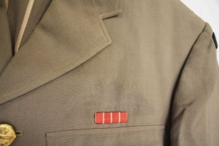 Post WW2 Canadian RCAF TW Tropical Worsted Officers Jacket Named 3