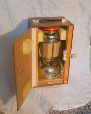 Vintage Swedish Optimus 200 Kerosene Lamp With Carry Case